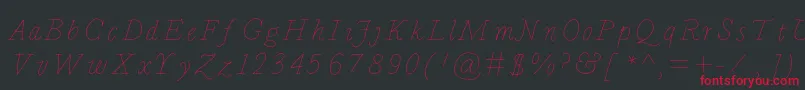Bdcalais Font – Red Fonts on Black Background