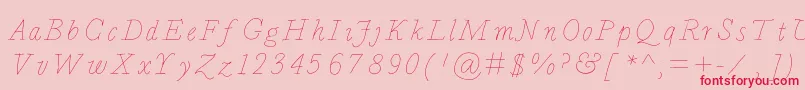 Bdcalais Font – Red Fonts on Pink Background