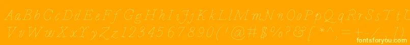 Bdcalais Font – Yellow Fonts on Orange Background