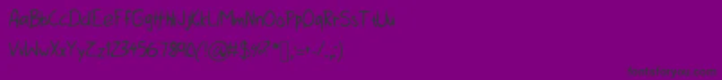 INeedHelp Font – Black Fonts on Purple Background