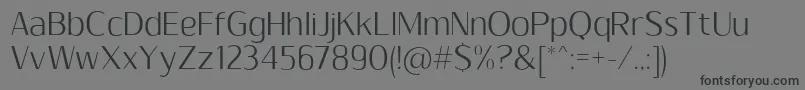 SumptuousLight Font – Black Fonts on Gray Background