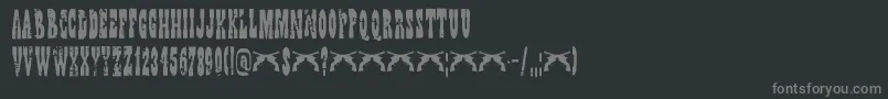 DkWildBunch Font – Gray Fonts on Black Background
