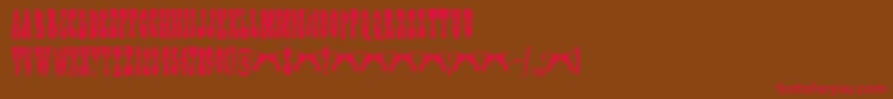 DkWildBunch Font – Red Fonts on Brown Background