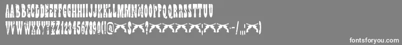 Więcej informacji o czcionce DkWildBunch Czcionka DkWildBunch – białe czcionki na szarym tle