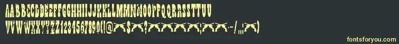 DkWildBunch Font – Yellow Fonts on Black Background