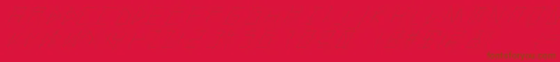 SlantedItalicShiftThin Font – Brown Fonts on Red Background