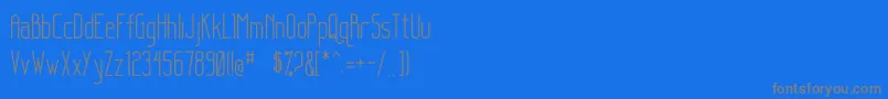 Sanity Font – Gray Fonts on Blue Background