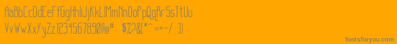 Sanity Font – Gray Fonts on Orange Background