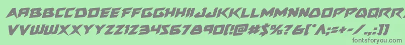 Skirmisherrotal Font – Gray Fonts on Green Background