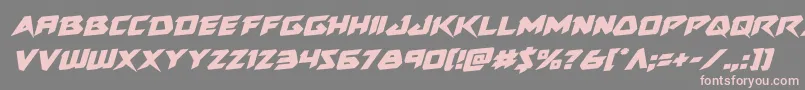 Skirmisherrotal Font – Pink Fonts on Gray Background