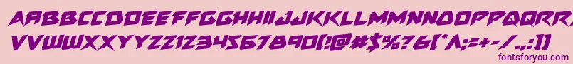 Skirmisherrotal Font – Purple Fonts on Pink Background