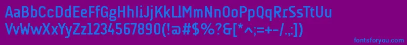 AudimatBold Font – Blue Fonts on Purple Background