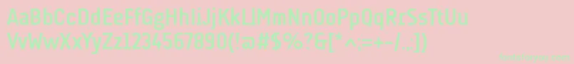 AudimatBold Font – Green Fonts on Pink Background