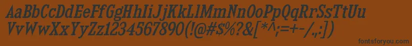 KingsbridgeScRgIt Font – Black Fonts on Brown Background