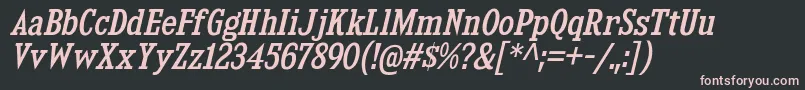 KingsbridgeScRgIt Font – Pink Fonts on Black Background