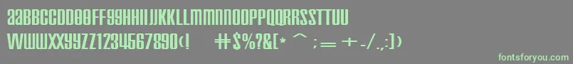 InflammableAge Font – Green Fonts on Gray Background