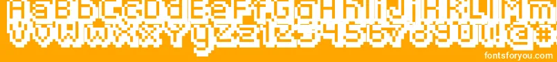 FippsRegular Font – White Fonts on Orange Background