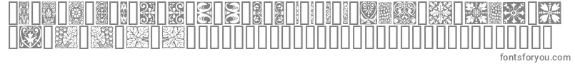 Orna3-Schriftart – Graue Schriften auf weißem Hintergrund