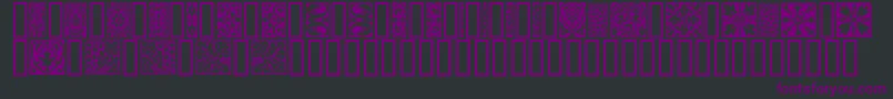 Orna3 Font – Purple Fonts on Black Background