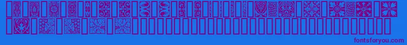 Шрифт Orna3 – фиолетовые шрифты на синем фоне