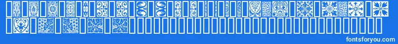 fuente Orna3 – Fuentes Blancas Sobre Fondo Azul