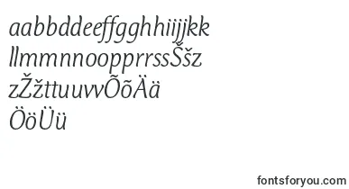 CtmercuriusstdLightitalic font – estonian Fonts