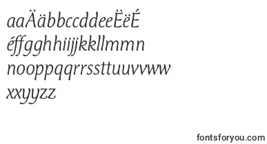 CtmercuriusstdLightitalic font – macedonian Fonts