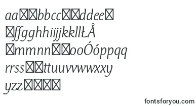 CtmercuriusstdLightitalic font – polish Fonts