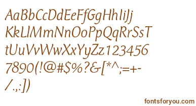 CtmercuriusstdLightitalic font – Brown Fonts