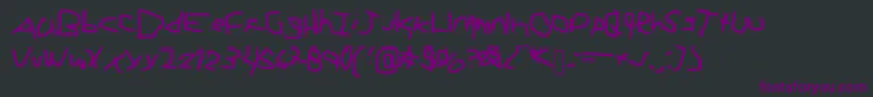 Elangeliuxx Font – Purple Fonts on Black Background