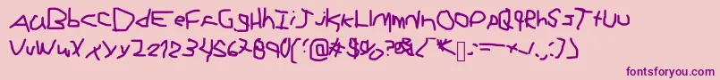 Elangeliuxx Font – Purple Fonts on Pink Background