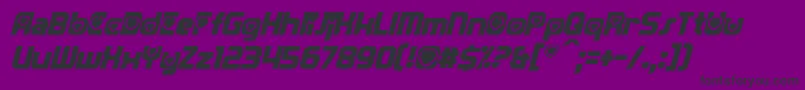 TransmaidensItalic Font – Black Fonts on Purple Background