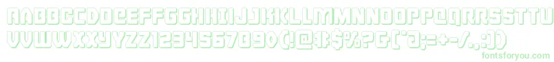 Cyborgrooster3D-Schriftart – Grüne Schriften