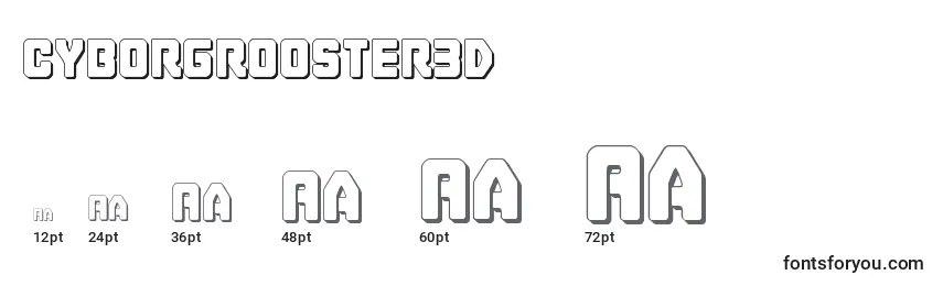 Cyborgrooster3D Font Sizes
