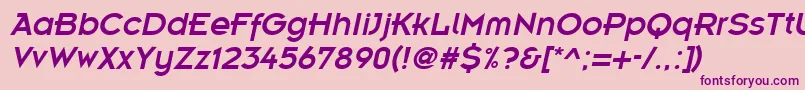 EmblemItalic Font – Purple Fonts on Pink Background