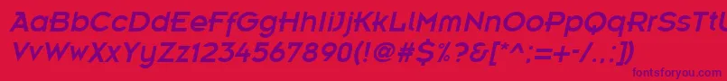 EmblemItalic Font – Purple Fonts on Red Background