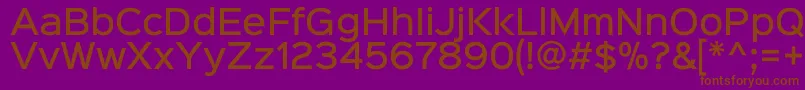 fuente Sinkinsans500medium – Fuentes Marrones Sobre Fondo Morado