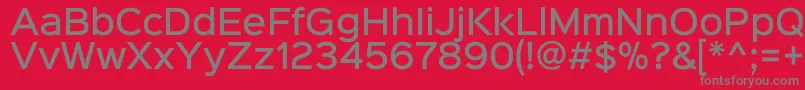 フォントSinkinsans500medium – 赤い背景に灰色の文字