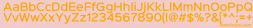 Шрифт Sinkinsans500medium – оранжевые шрифты на розовом фоне