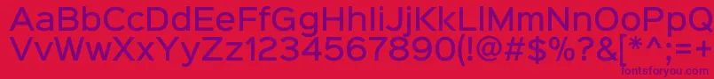 Sinkinsans500medium Font – Purple Fonts on Red Background