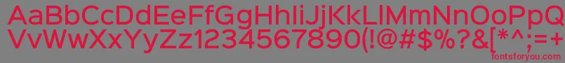 Sinkinsans500medium Font – Red Fonts on Gray Background