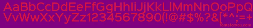 フォントSinkinsans500medium – 紫の背景に赤い文字