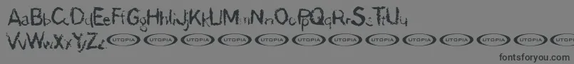 Demon Font – Black Fonts on Gray Background