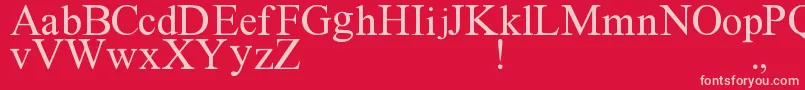 ImFreak Font – Pink Fonts on Red Background