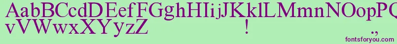 fuente ImFreak – Fuentes Moradas Sobre Fondo Verde