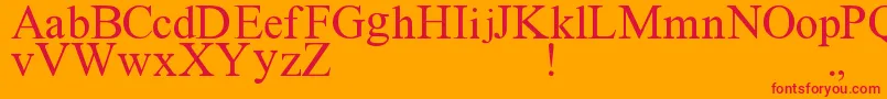 ImFreak Font – Red Fonts on Orange Background
