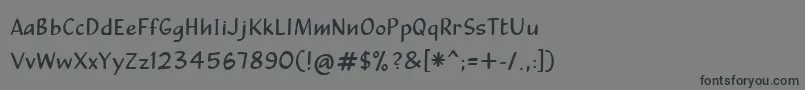 CalculussansRegular Font – Black Fonts on Gray Background