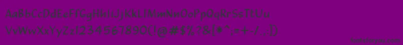 CalculussansRegular Font – Black Fonts on Purple Background