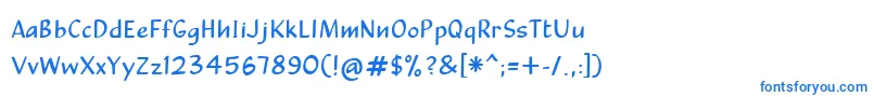 CalculussansRegular Font – Blue Fonts on White Background