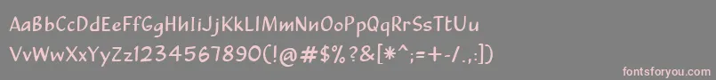 CalculussansRegular Font – Pink Fonts on Gray Background